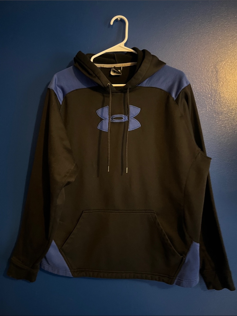 Under Armour Black with Royal Blue Accent Hoodie